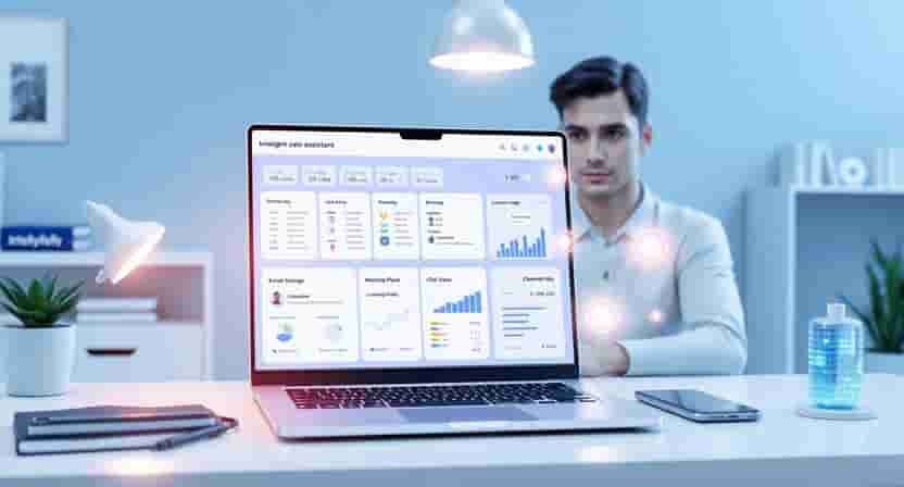 AI sales assistant software for small businesses managing leads, CRM, email automation, and sales pipeline.