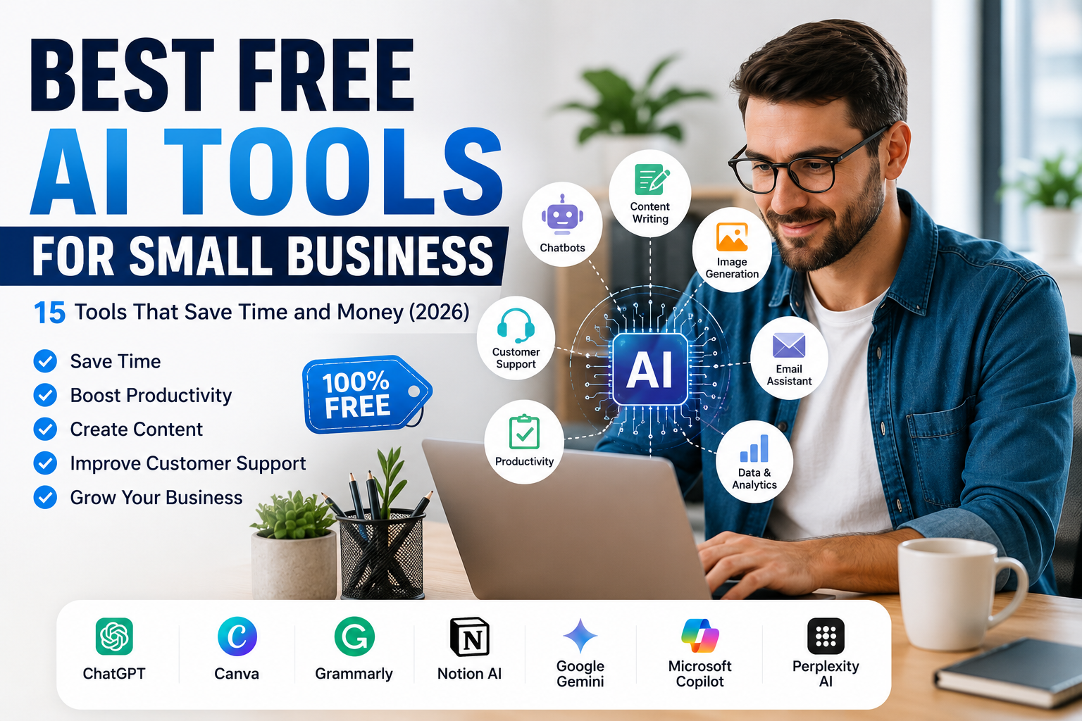 Best free Ai tools for small business